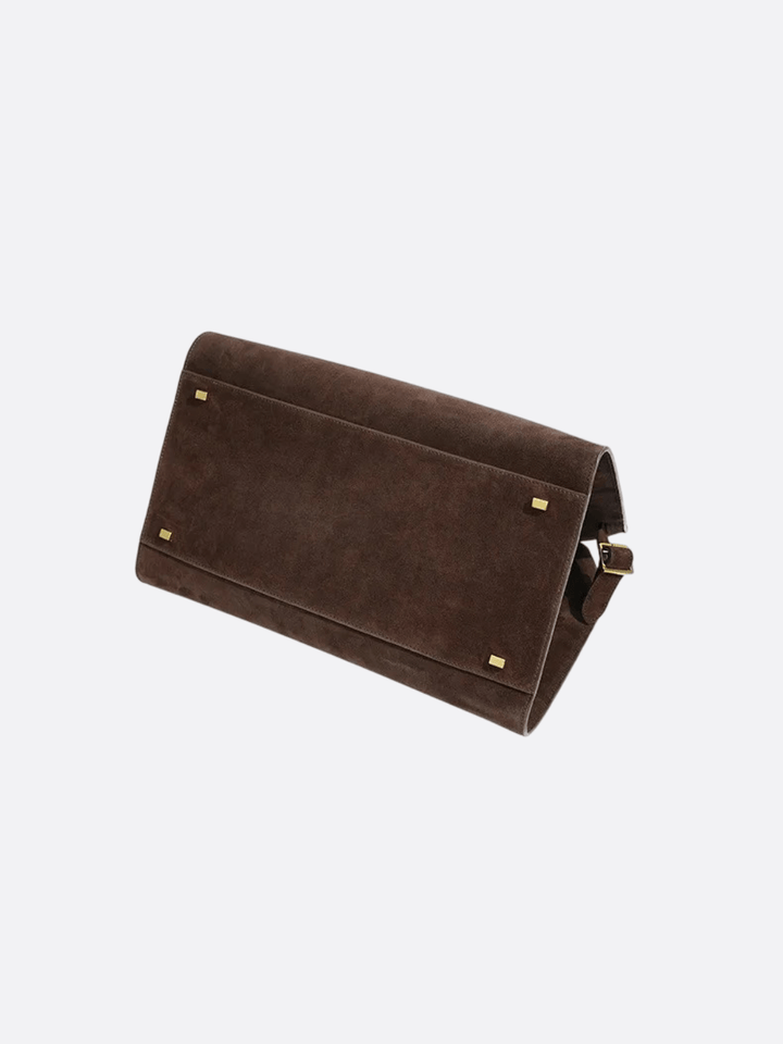 Suede bowling bag